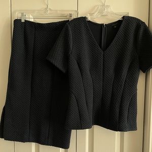 Deep Blue Ann Taylor Skirt Suit